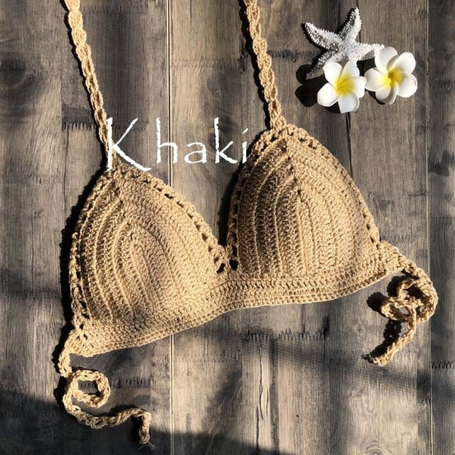 Crochet Knit Bikini Top