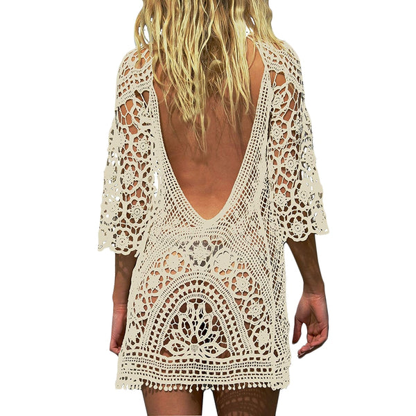 Crochet Lace Beach Dress